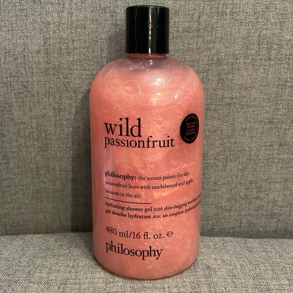 NEW Philosophy Wild Passionfruit shampoo, shower gel & bubble bath 16 oz